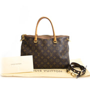 Brown Louis Vuitton Pallas at Labellov. Secondhand designer handbags