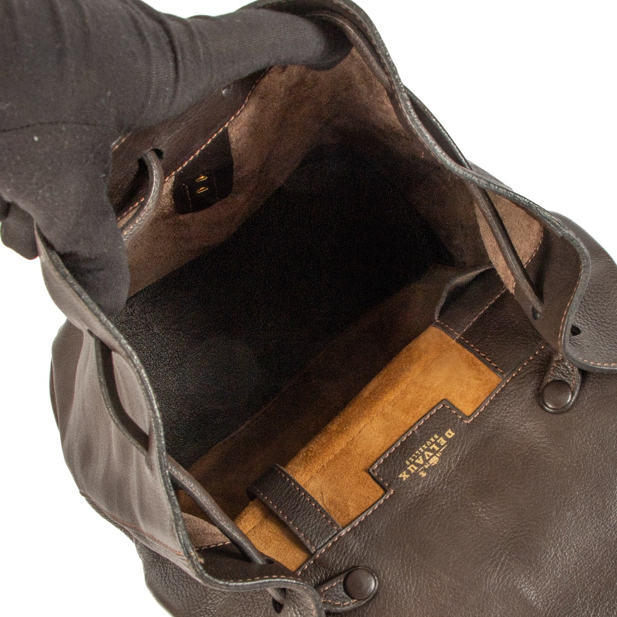 Shop 100% authentic second-hand Delvaux Brown Soleil Backpack on Labellov.com
