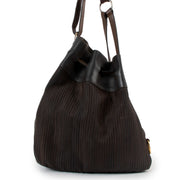 Delvaux Brown Catogan Toile de Cuir Shoulder Bag
