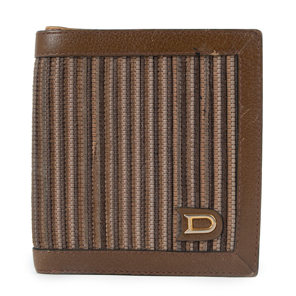 Delvaux Brown Toile de Cuir Bi-fold Wallet