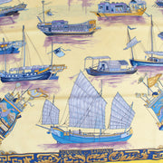 Are you looking for an authentic designer Hermès Yellow Jonques et Sampans Carré 90 Silk Scarf