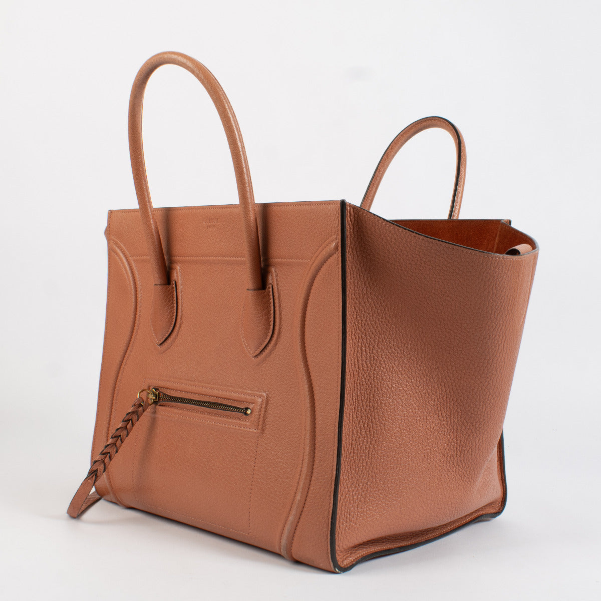 Sac Céline Phantom Luggage rose saumon moyen