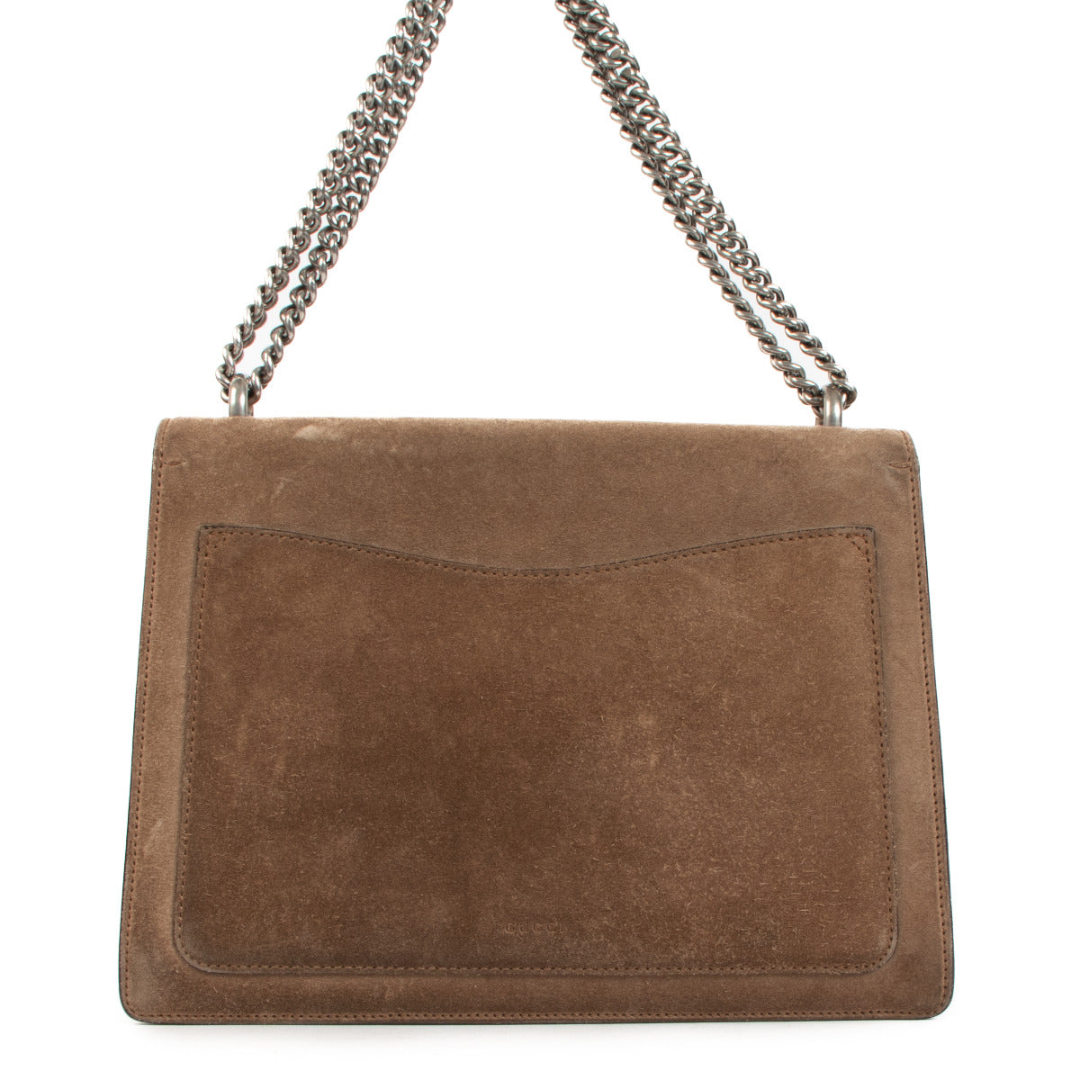 Sac porté épaule moyen en daim taupe Gucci Dionysus