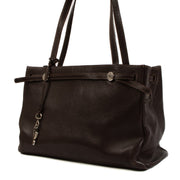 Hermès Cacao Chevre Coromandel Herbag Cabas PM Tote Bag