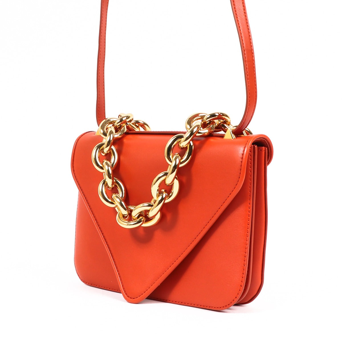 Bottega Veneta Mount Small Maple Calfskin Shoulder Bag