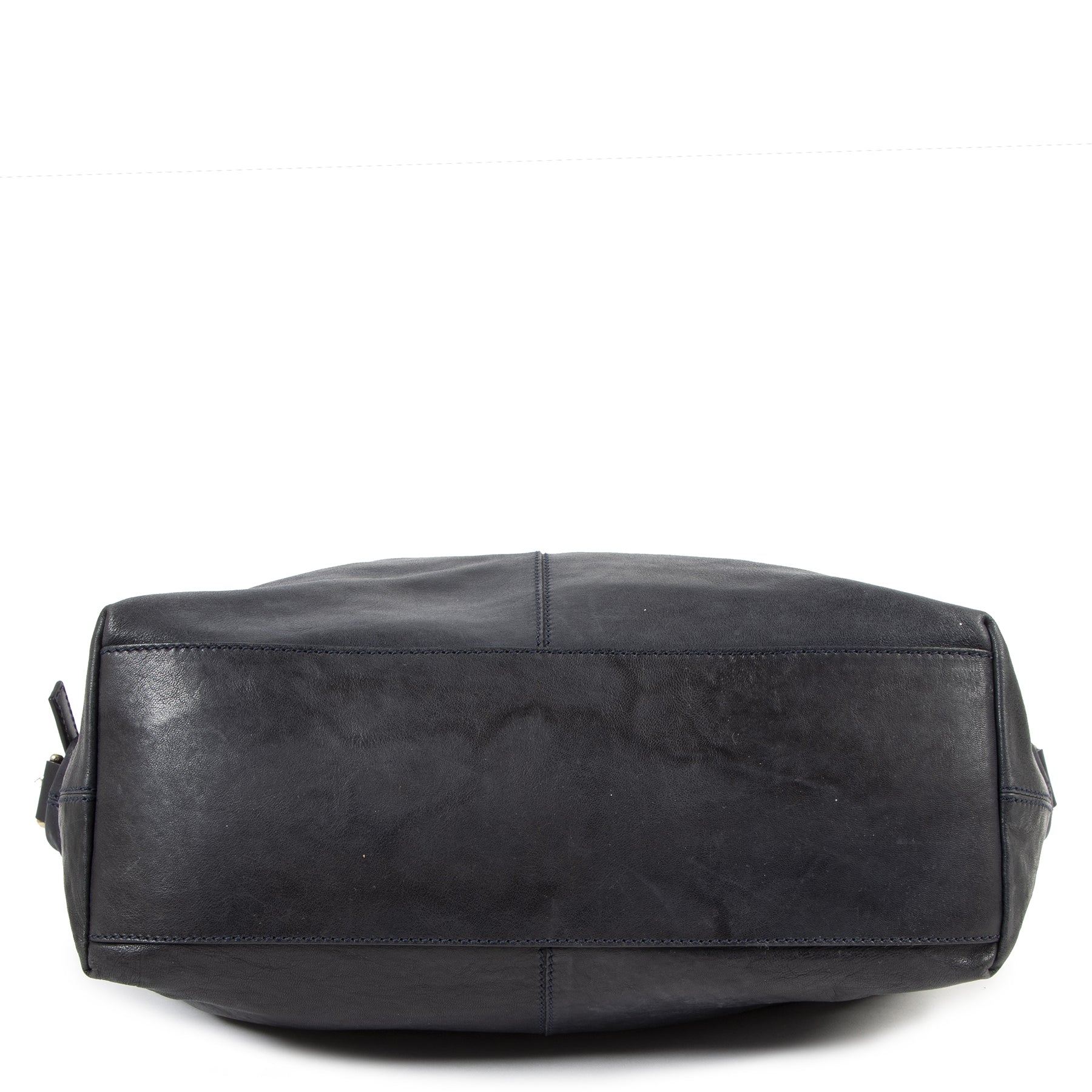 Authentic secondhand Givenchy Dark Blue Leather Shoulder bag designer bags fashion luxury vintage webshop safe secure online shopping