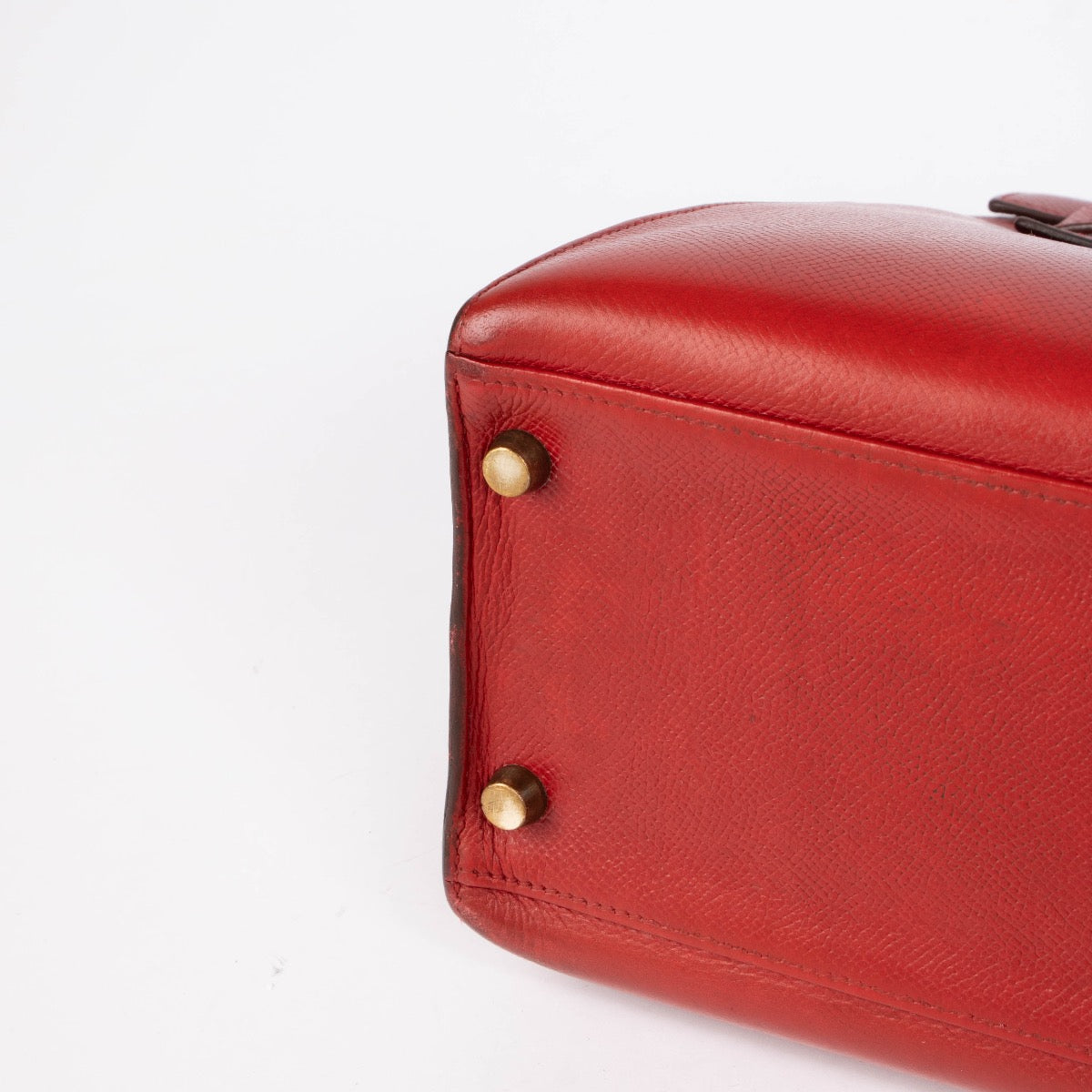 Hermès Kelly 32 Rouge Vif Courchevel GHW