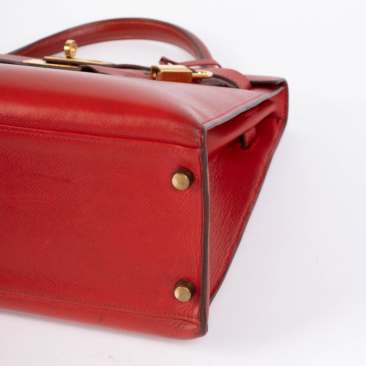 Hermès Kelly 32 Rouge Vif Courchevel GHW