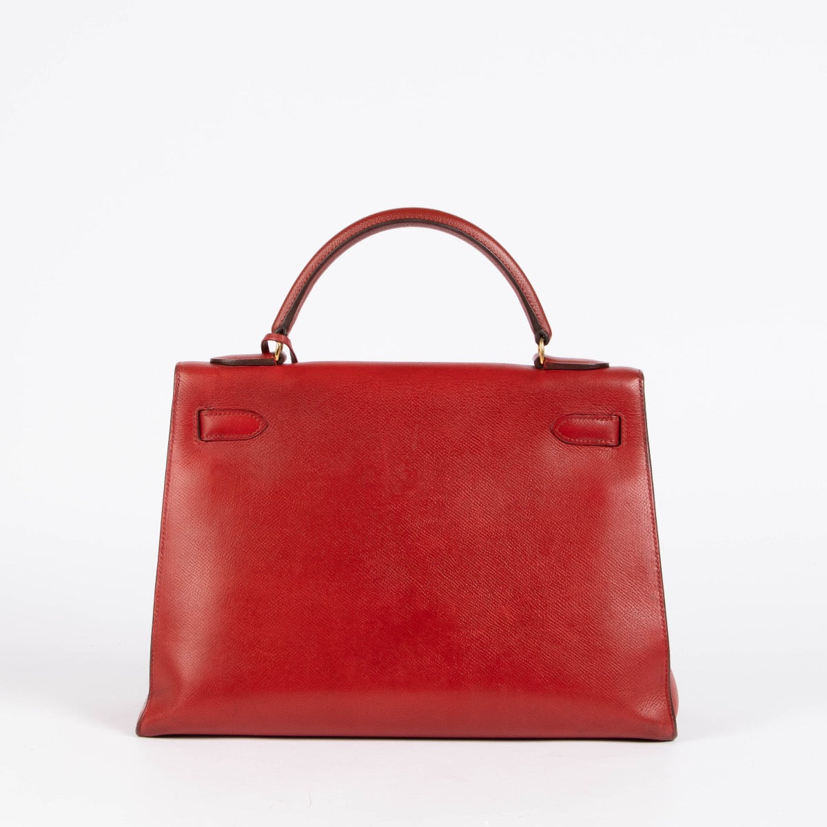 Hermès Kelly 32 Rouge Vif Courchevel GHW