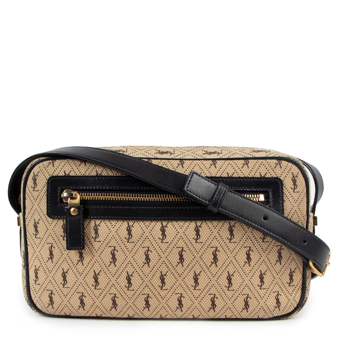 Authentic second hand Saint Laurent Fall/Winter 2019 Monogram All Over Camera Bag at labellov.com