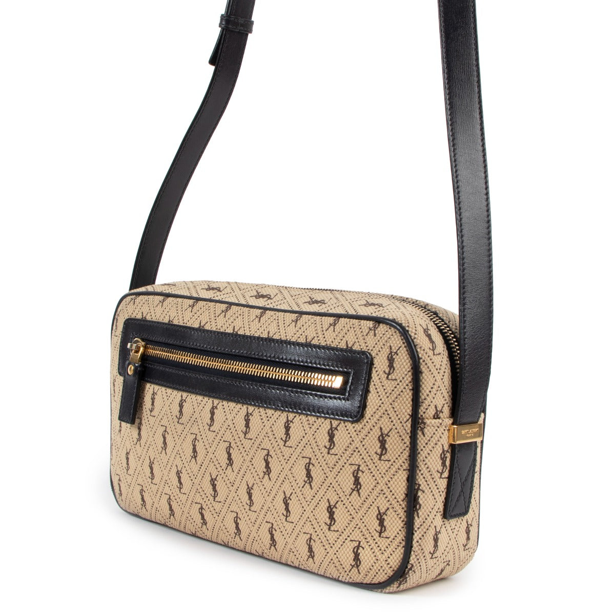 Authentic second hand Saint Laurent Fall/Winter 2019 Monogram All Over Camera Bag at labellov.com
