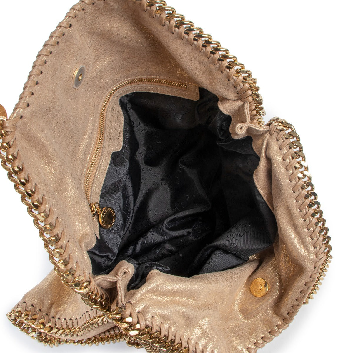Authentic second hand Stella McCartney Gold Falabella Fold-Over Tote Bag at Labellov.com