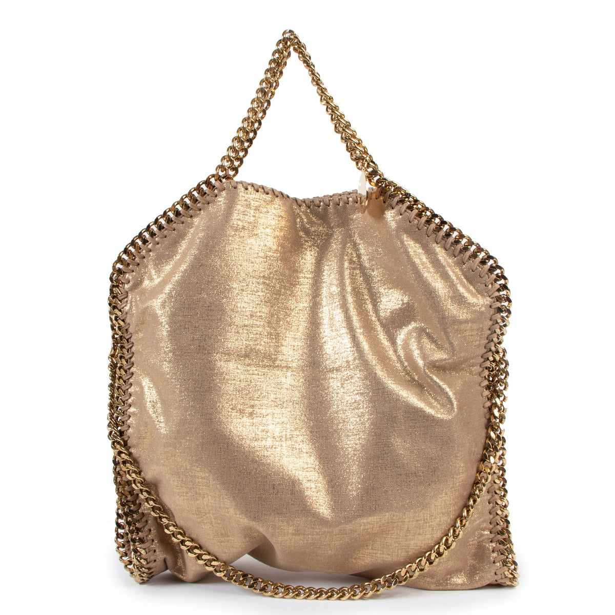 Authentic second hand Stella McCartney Gold Falabella Fold-Over Tote Bag at Labellov.com
