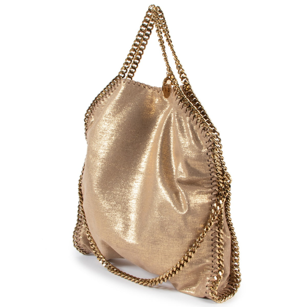 Authentic second hand Stella McCartney Gold Falabella Fold-Over Tote Bag at Labellov.com