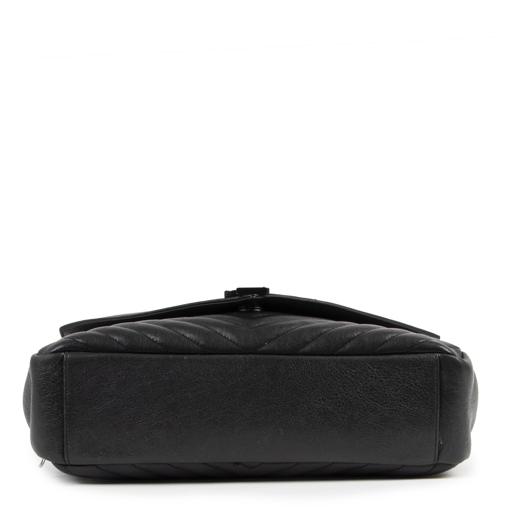 Authentic secondhand Saint Laurent So Black College Large Bag designer bags luxury vintage webshop fashion designer brands safe secure online shopping