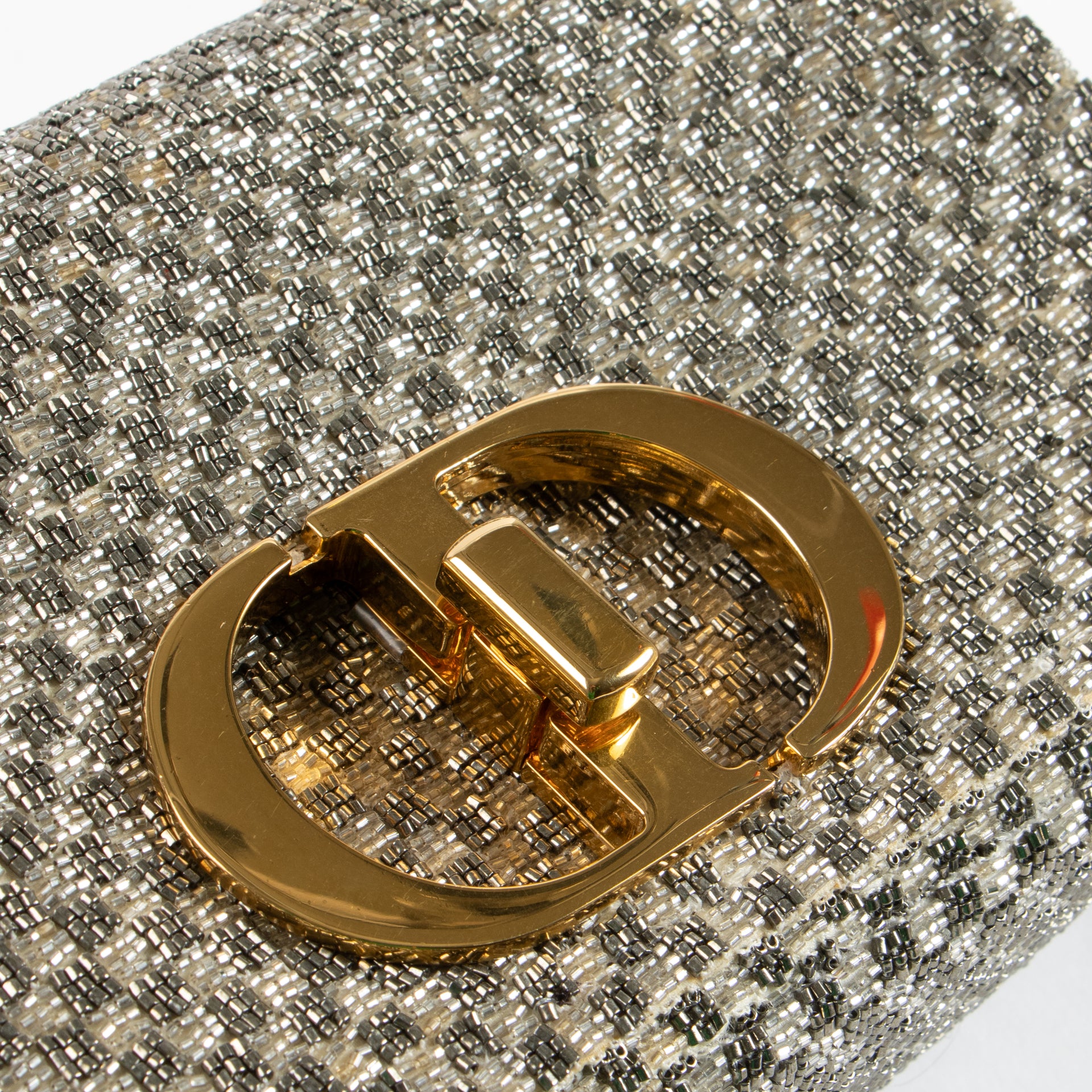 Christian Dior Gold Small Caro Bag