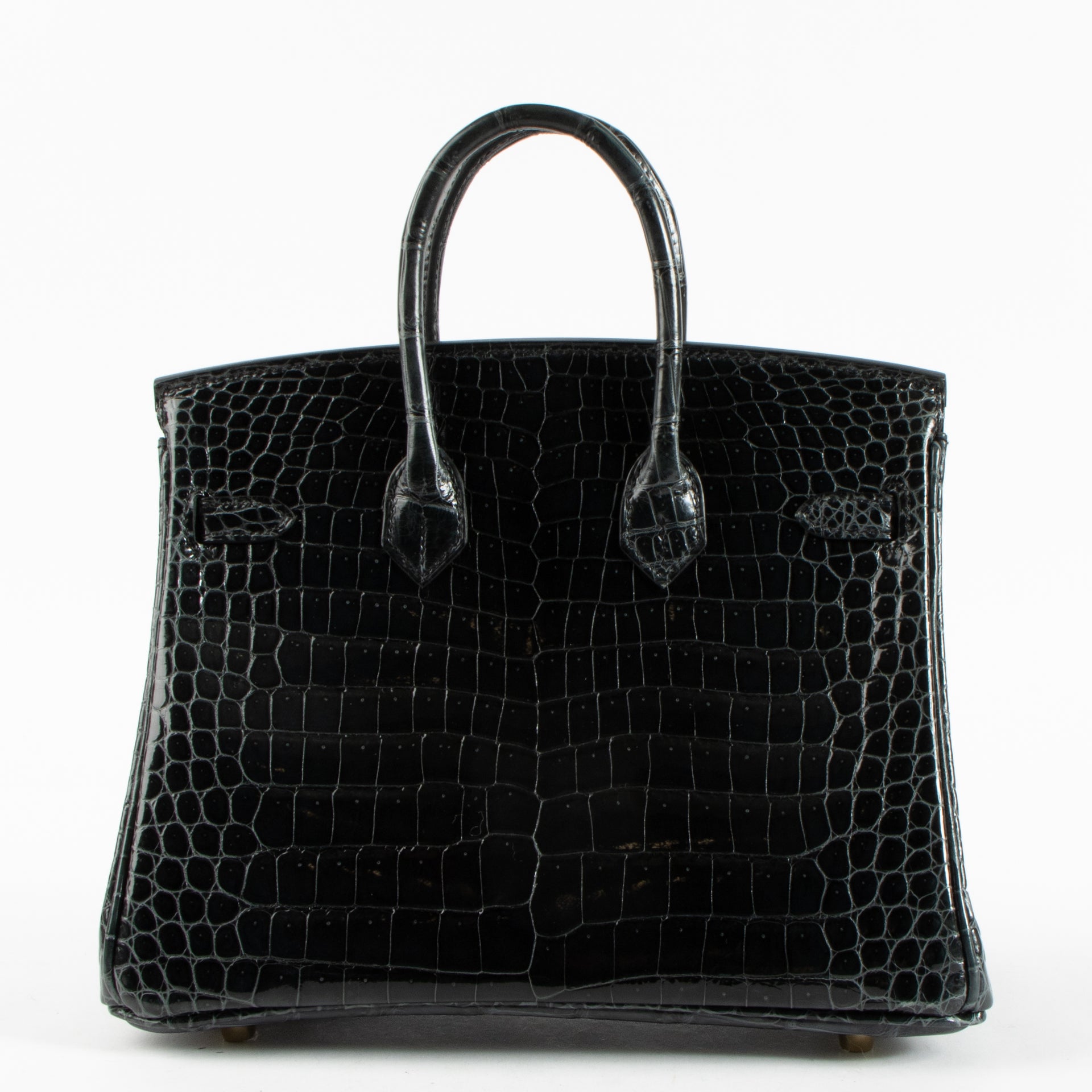 Hermès Birkin 25 Vert Rousseau Shiny Crocodile Porosus GHW