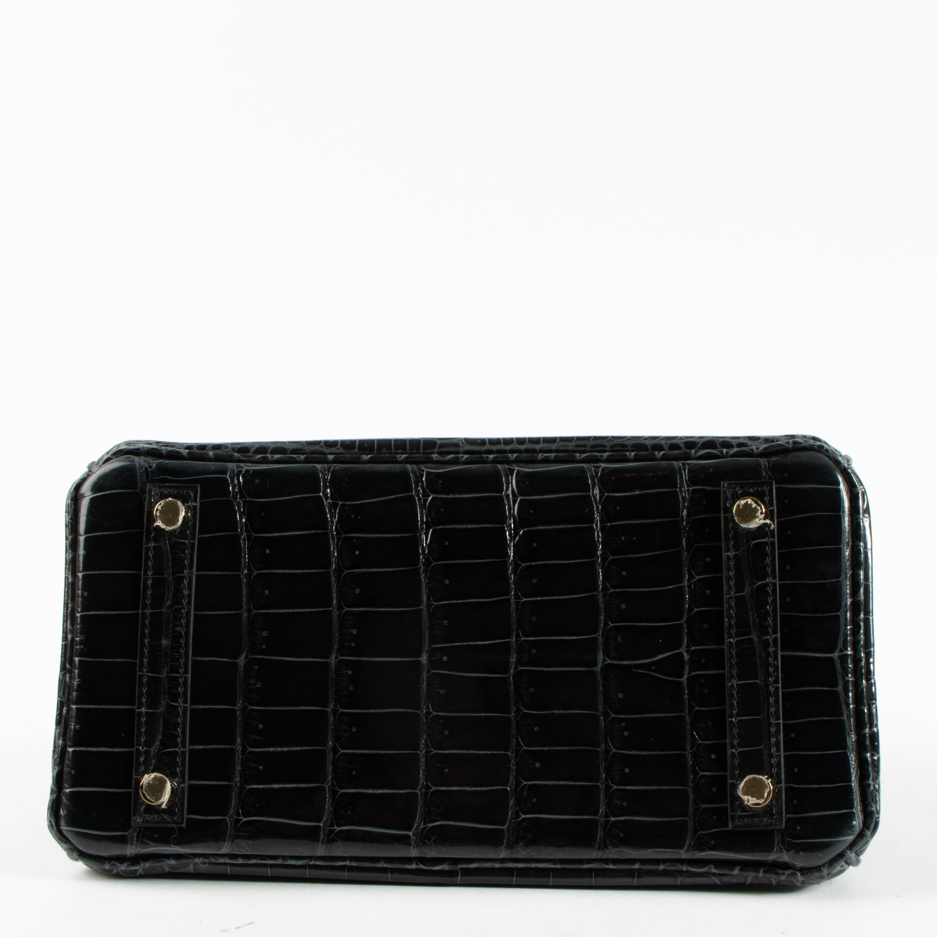 Hermès Birkin 25 Vert Rousseau Shiny Crocodile Porosus GHW