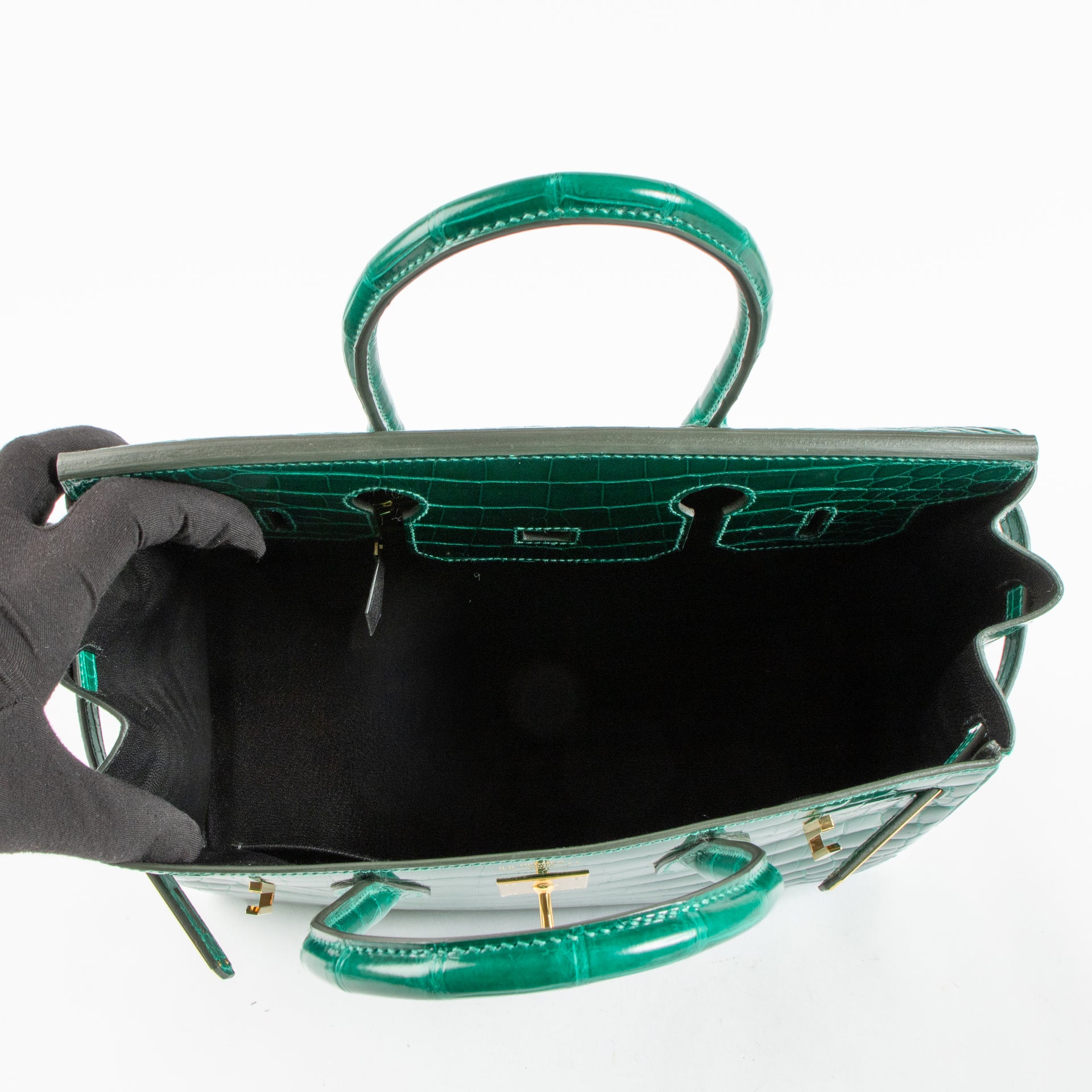 Hermès HSS Birkin 30 Vert Emeraude Crocodile Niloticus GHW