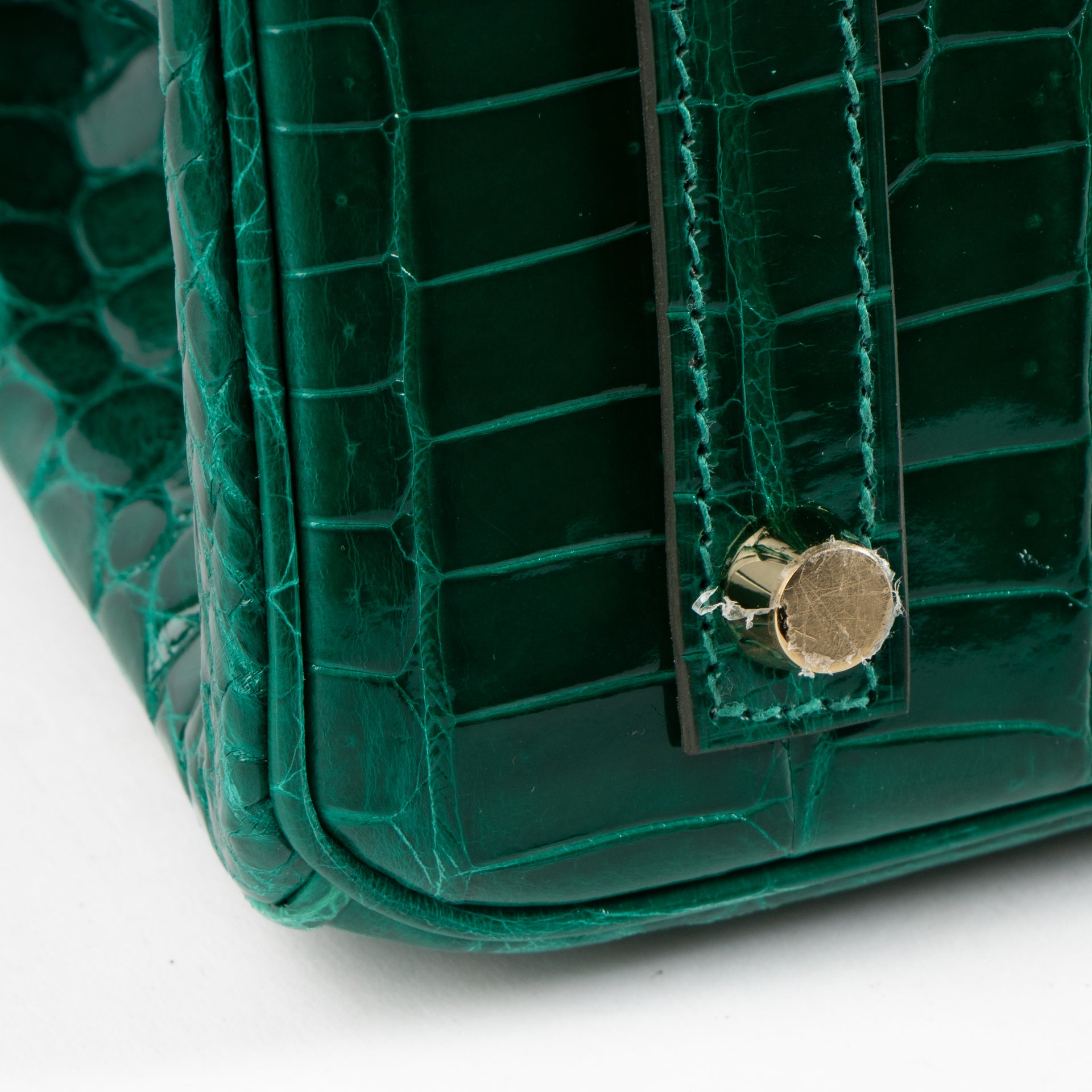 Hermès HSS Birkin 30 Vert Emeraude Crocodile Niloticus GHW