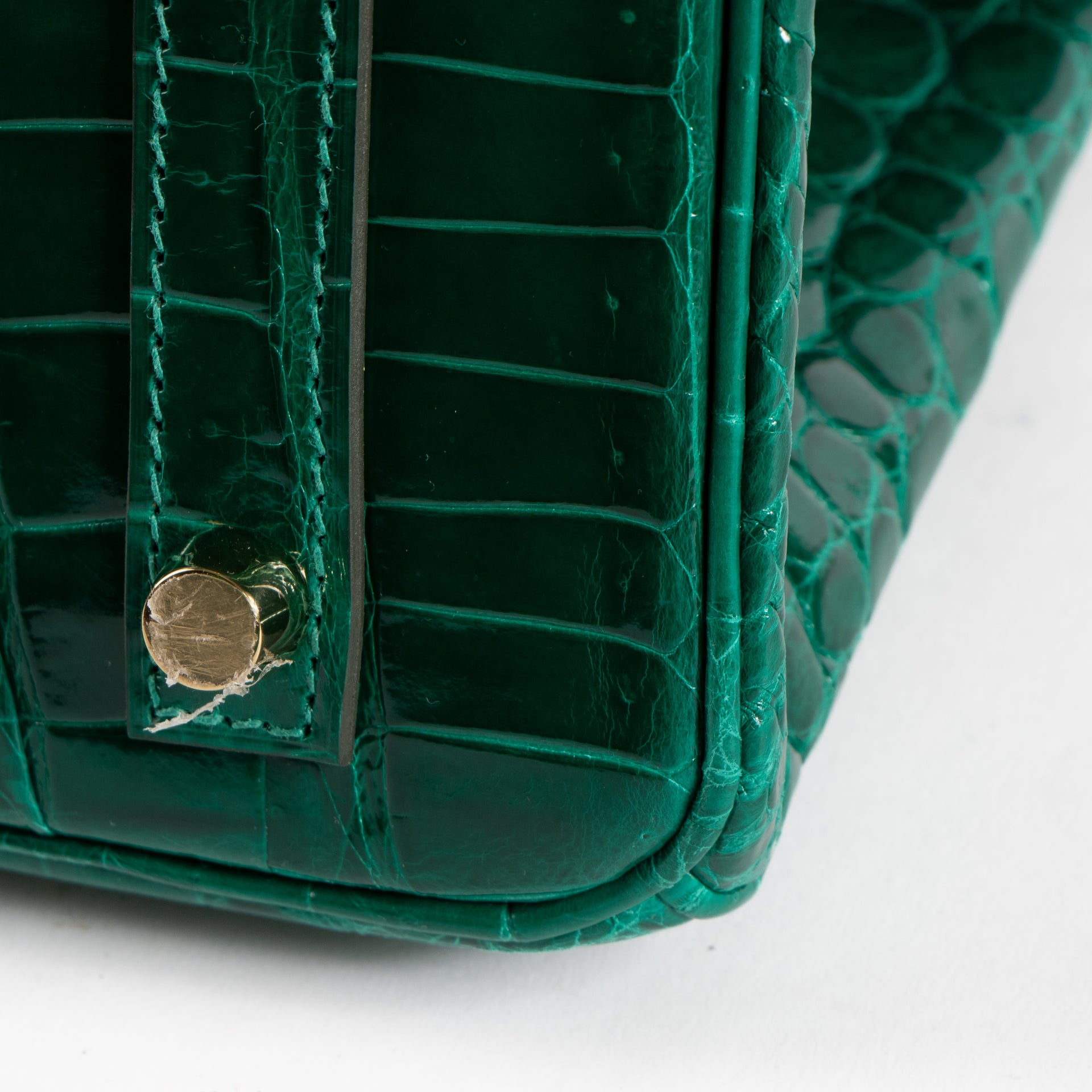 Hermès HSS Birkin 30 Vert Emeraude Crocodile Niloticus GHW