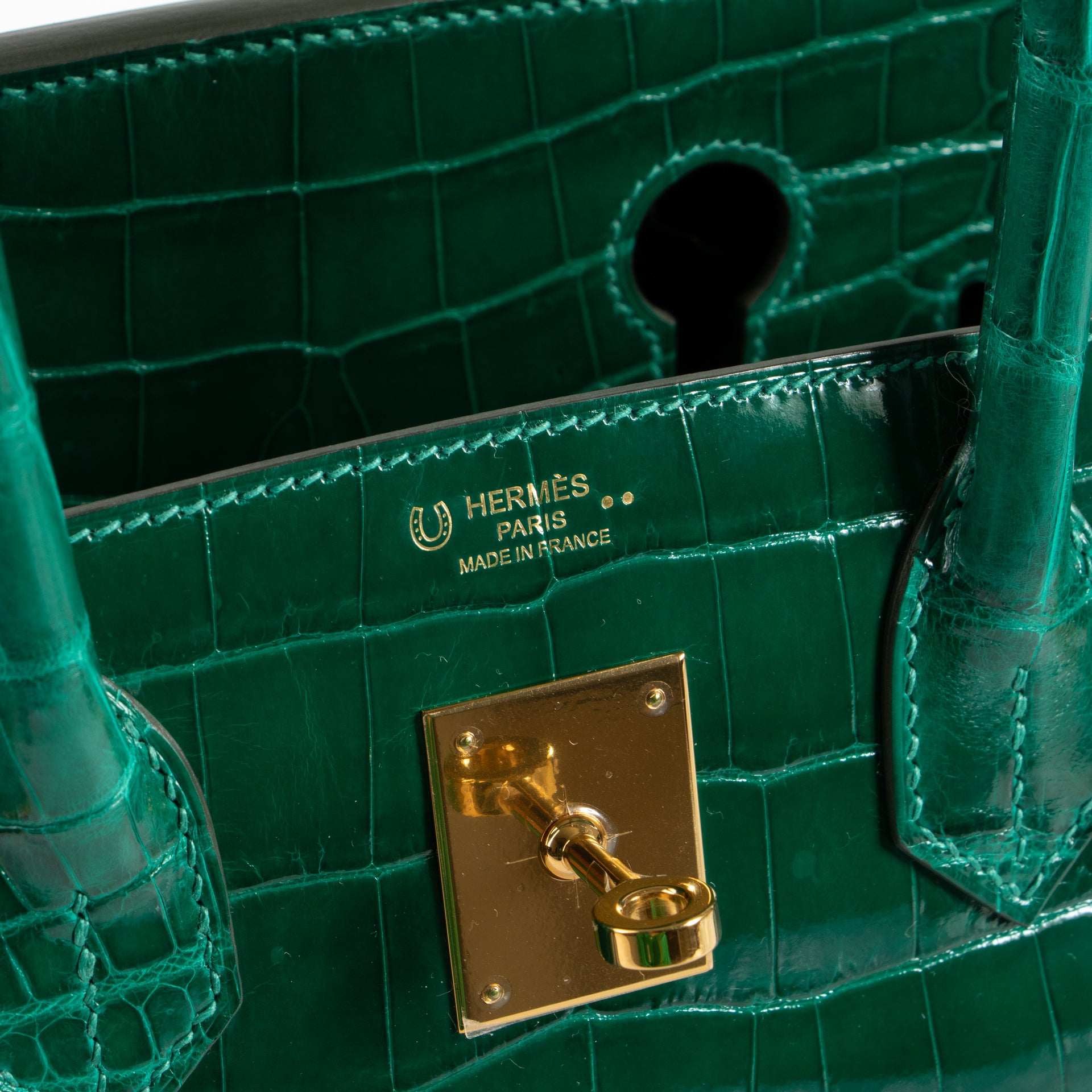 Hermès HSS Birkin 30 Vert Emeraude Crocodile Niloticus GHW