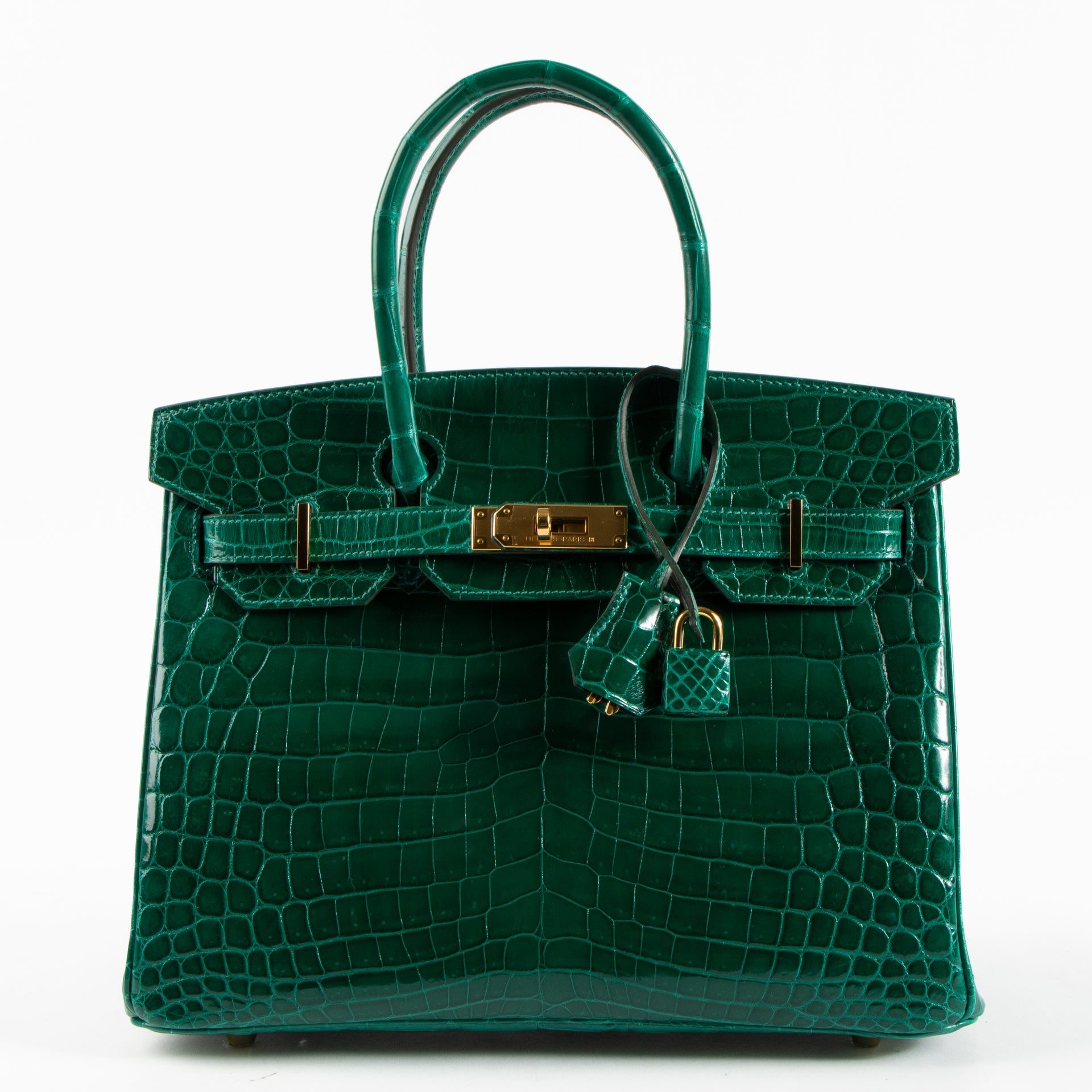 Hermès HSS Birkin 30 Vert Emeraude Crocodile Niloticus GHW