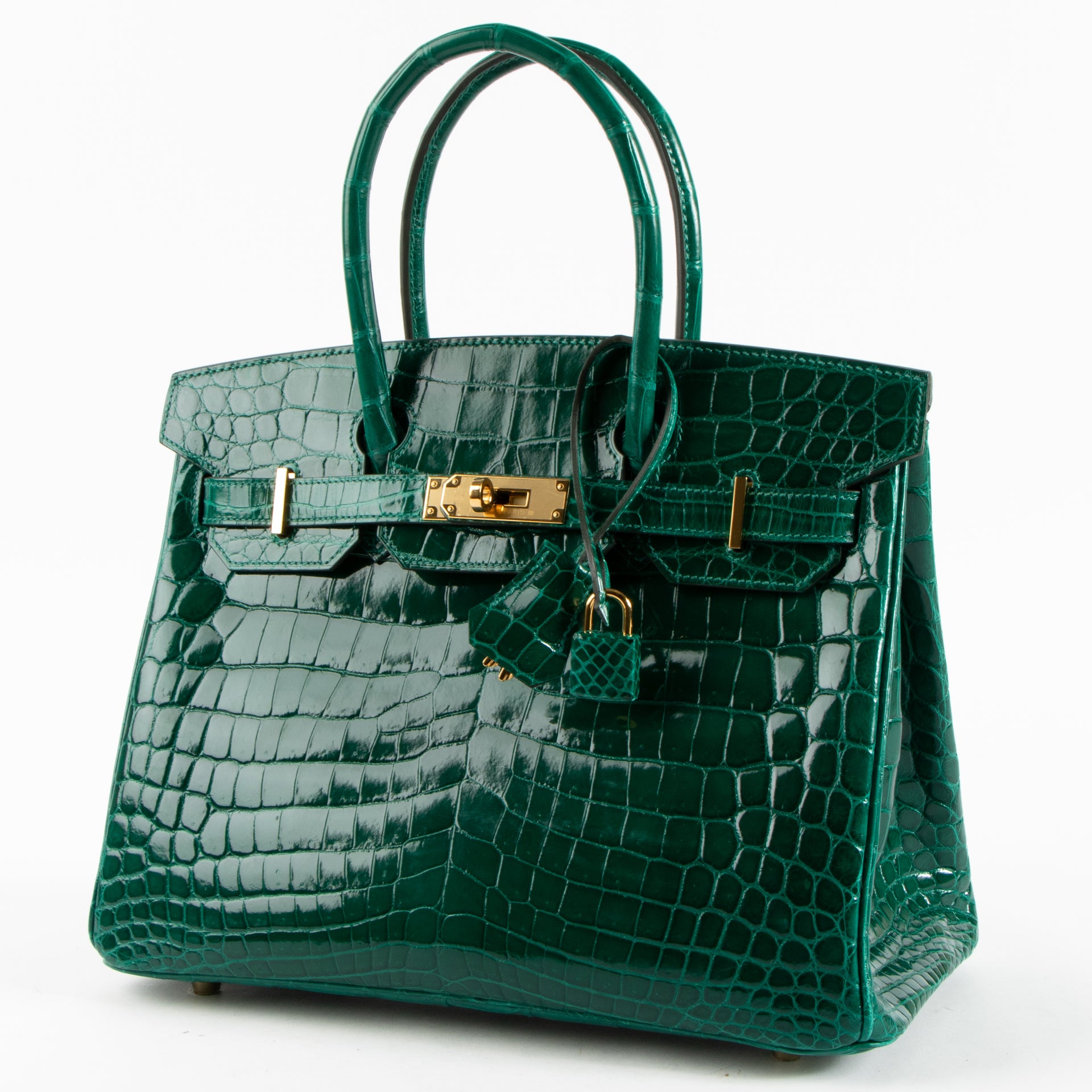 Hermès HSS Birkin 30 Vert Emeraude Crocodile Niloticus GHW