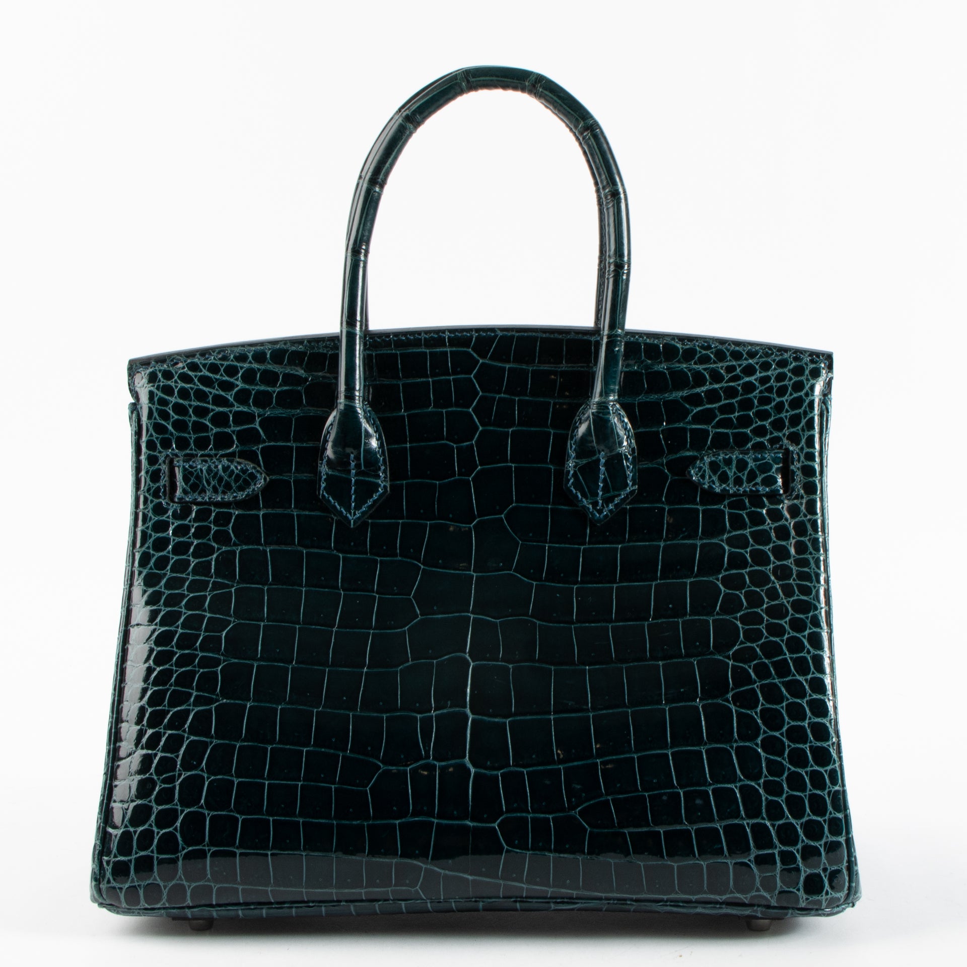 Hermès Birkin 30 Bleu Colvert Crocodile Porosus PHW