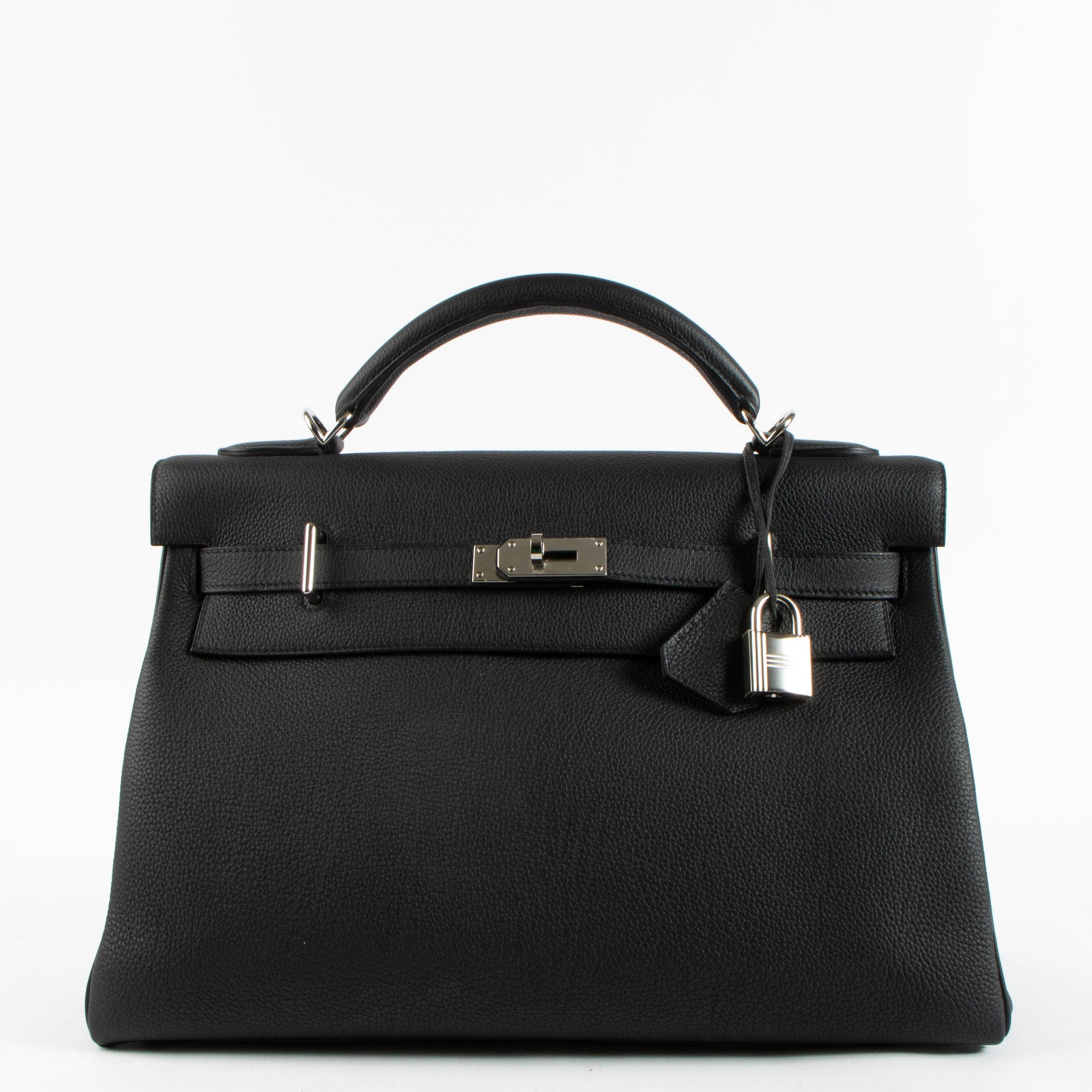 Hermès Kelly 42 Maxi Black Togo PHW