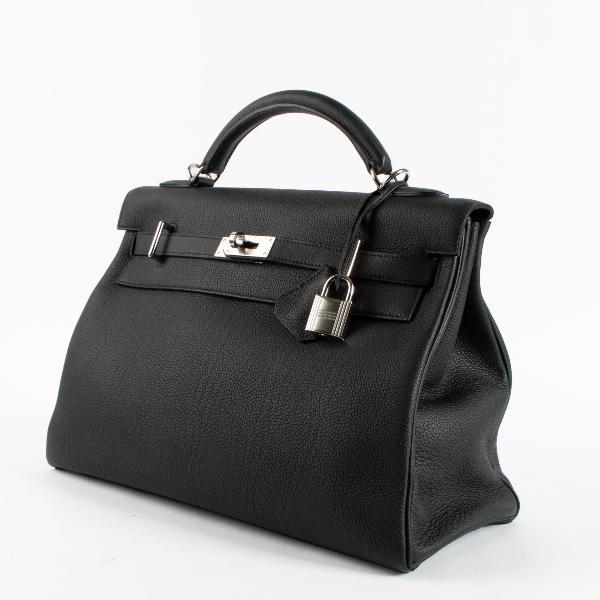 Hermès Kelly 42 Maxi Black Togo PHW