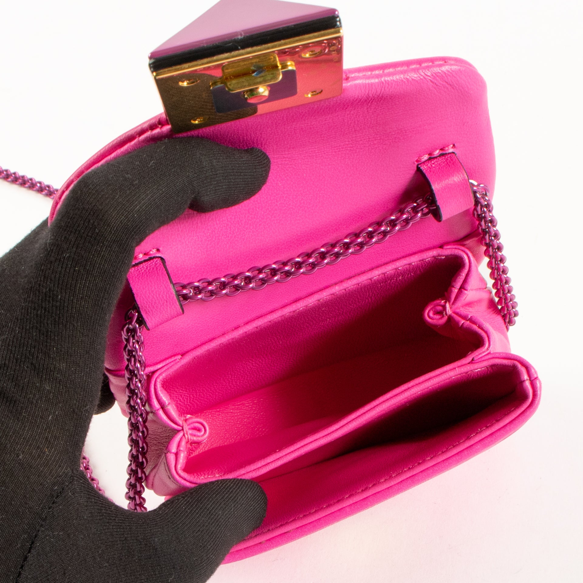 Valentino Garavani Pink One Stud Micro Bag