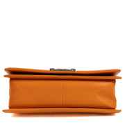 shop 100% authentic second hand Chanel Orange Calfskin Medium Boy Bag on Labellov.com