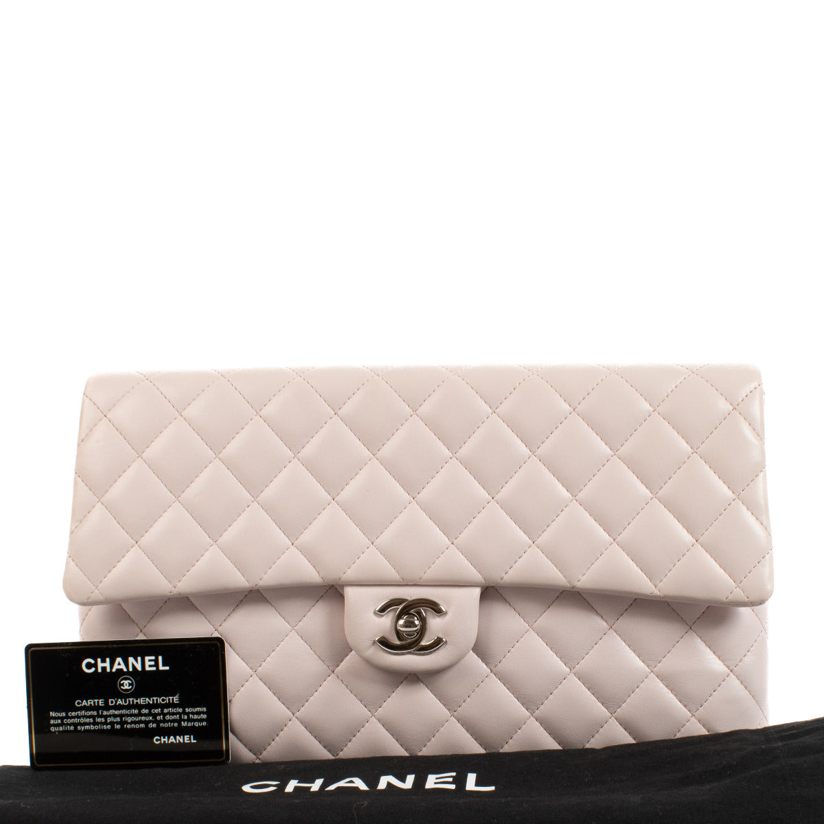 Chanel Pale Pink Quilted Clutch Bag aan de beste prijs bij Labellov tweedehands
