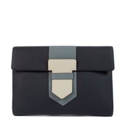 shop 100% authentic second hand Delvaux Blue Leather Clutch on Labellov.com