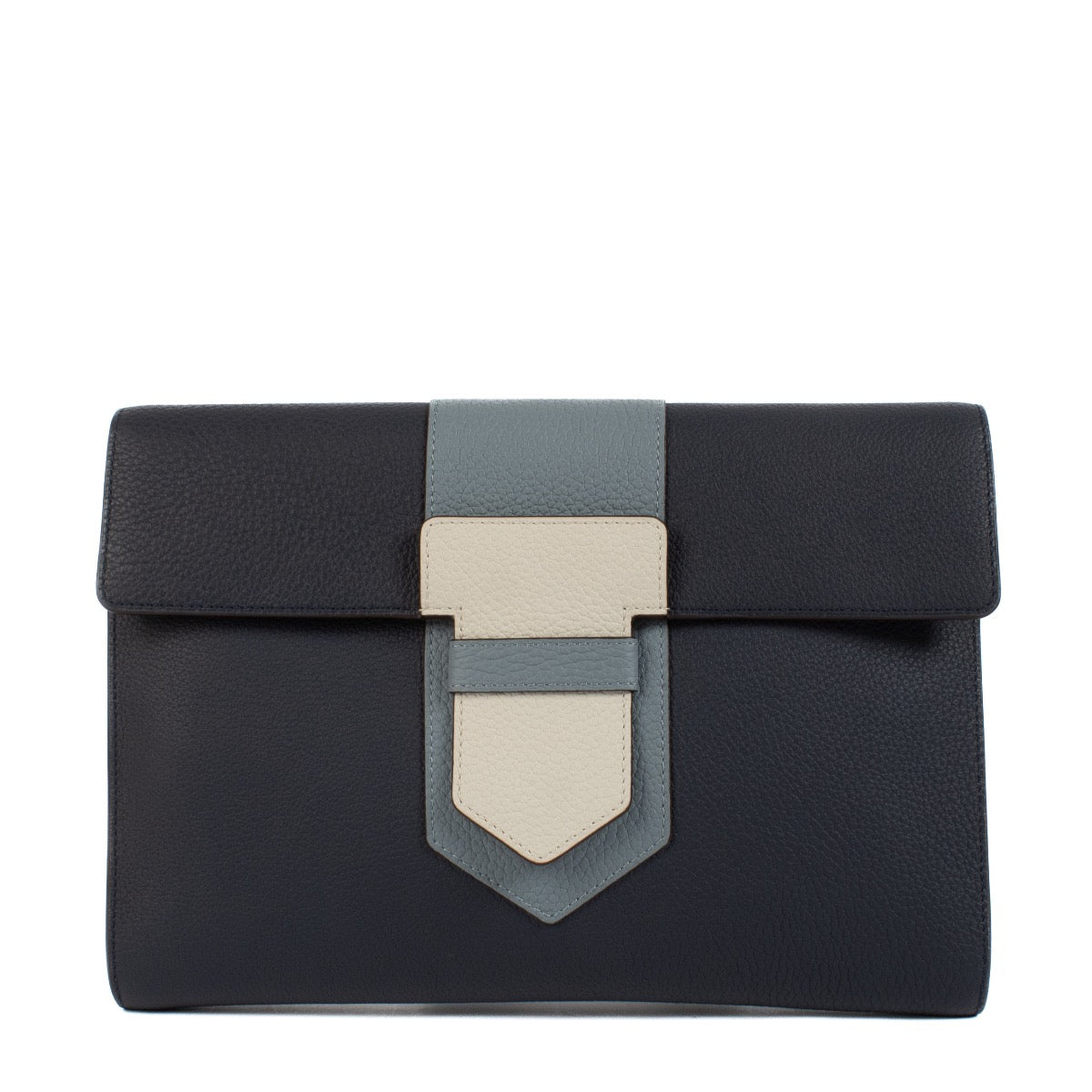 shop 100% authentic second hand Delvaux Blue Leather Clutch on Labellov.com