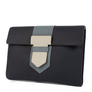 shop 100% authentic second hand Delvaux Blue Leather Clutch on Labellov.com