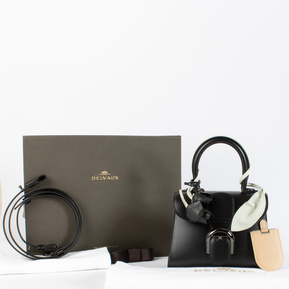 authentic preloved Delvaux Black Box Brillant Mini Tulip on Labellov.com