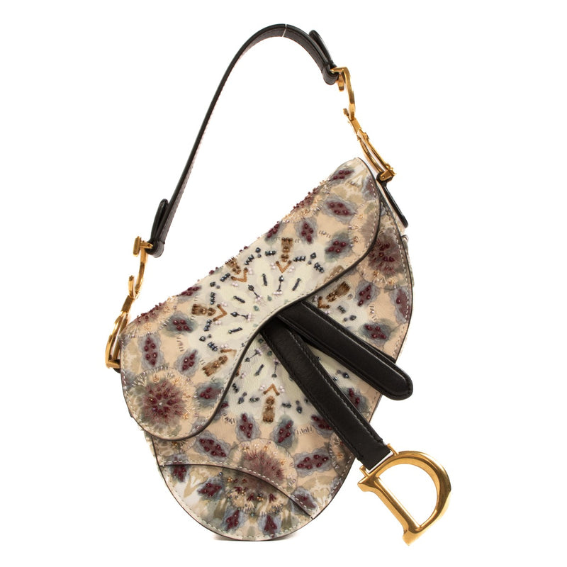 Shop safe online at Labellov in Antwerp, Brussels and Knokke this 100% authentic second hand limited edition Christian Dior KaleiDiorscopic Mini Saddle Bag