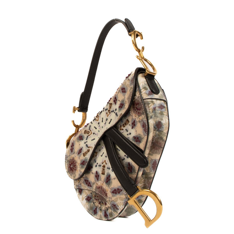 Shop safe online at Labellov in Antwerp, Brussels and Knokke this 100% authentic second hand limited edition Christian Dior KaleiDiorscopic Mini Saddle Bag