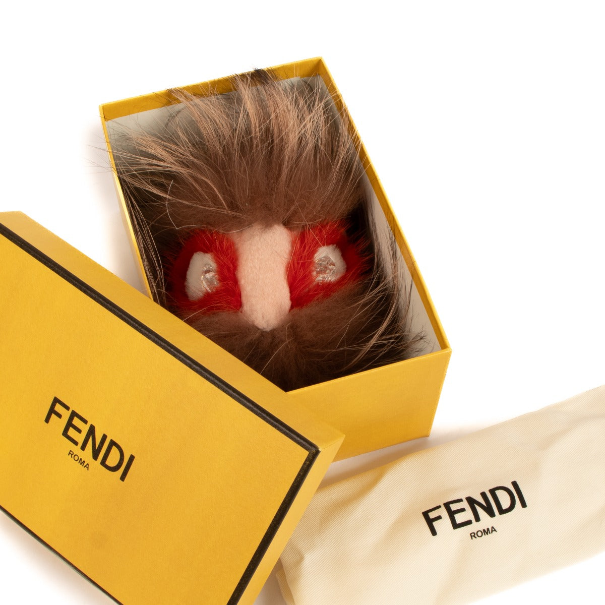 Shop 100% authentic second-hand Fendi Multicolor Fur Bag Bug Charm on Labellov.com