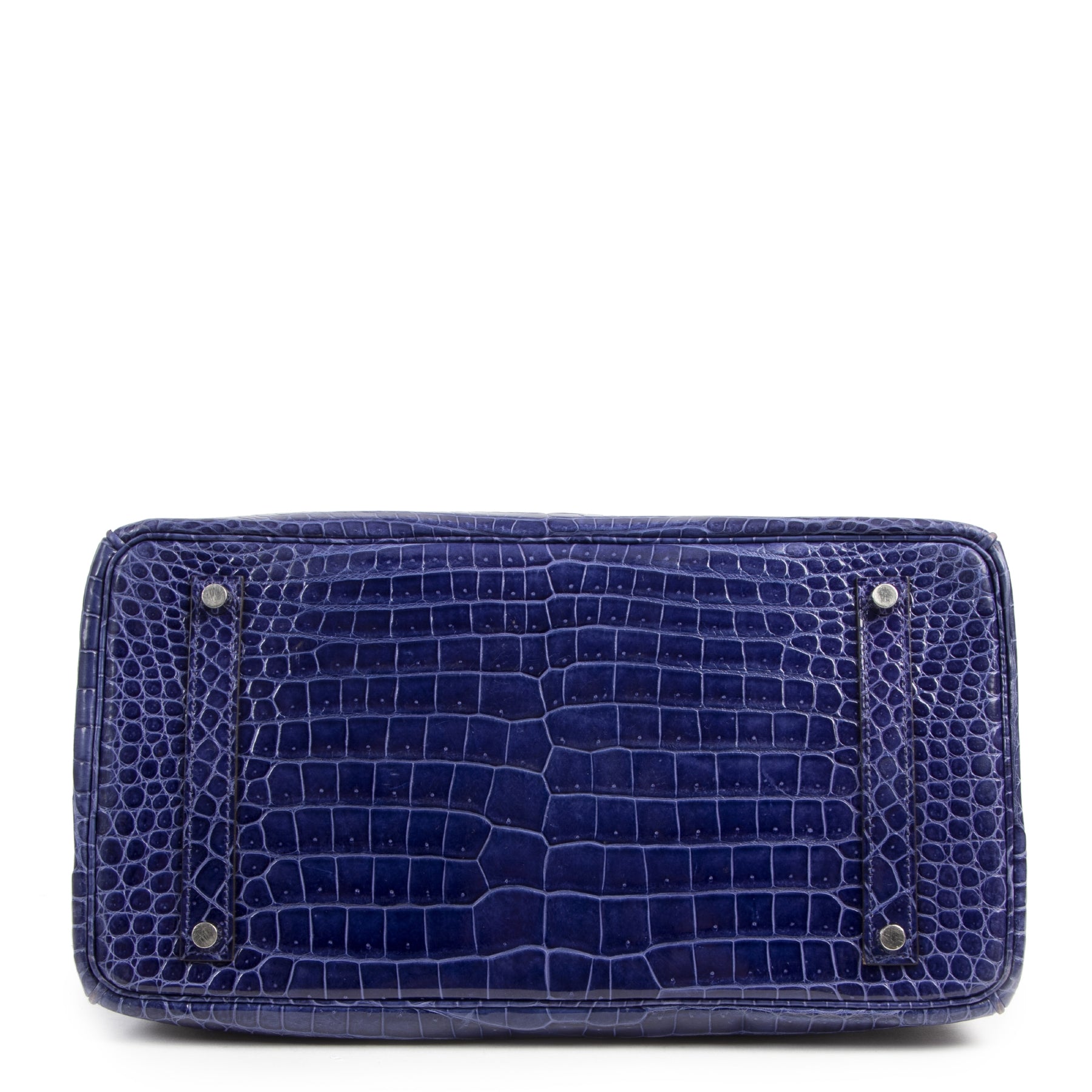 Hermès Birkin 35 Blue Electrique Crocodile Porosus PHW