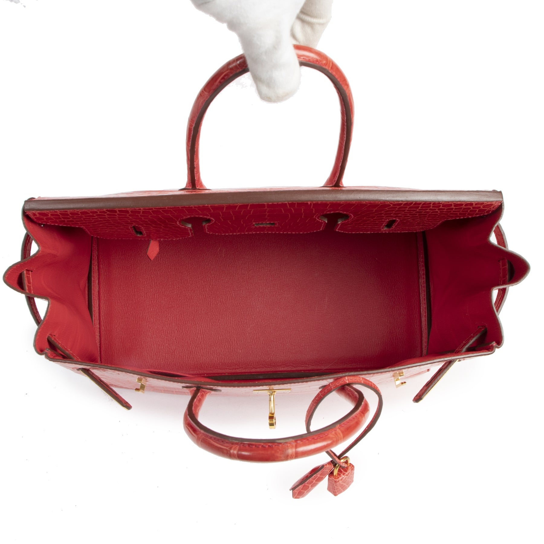 Hermès Birkin 35 Bougainvillier Crocodile Porosus GHW