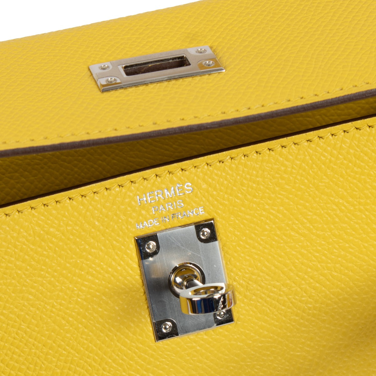 Hermès Kelly 25 Jaune De Naples Epsom PHW