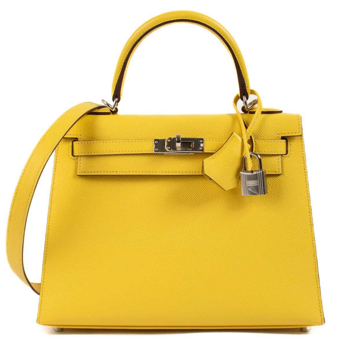 Hermès Kelly 25 Jaune De Naples Epsom PHW