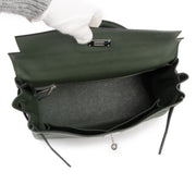 Hermes Kelly 32cm Vert Anglais Veau Evercolor PHW