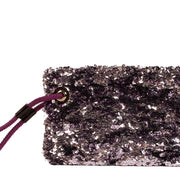 Shop safe online at Labellov in Antwerp, Brussels and Knokke this 100% authentic second hand Louis Vuitton Silver and Violette Sequin Rococo Pochette Clutch