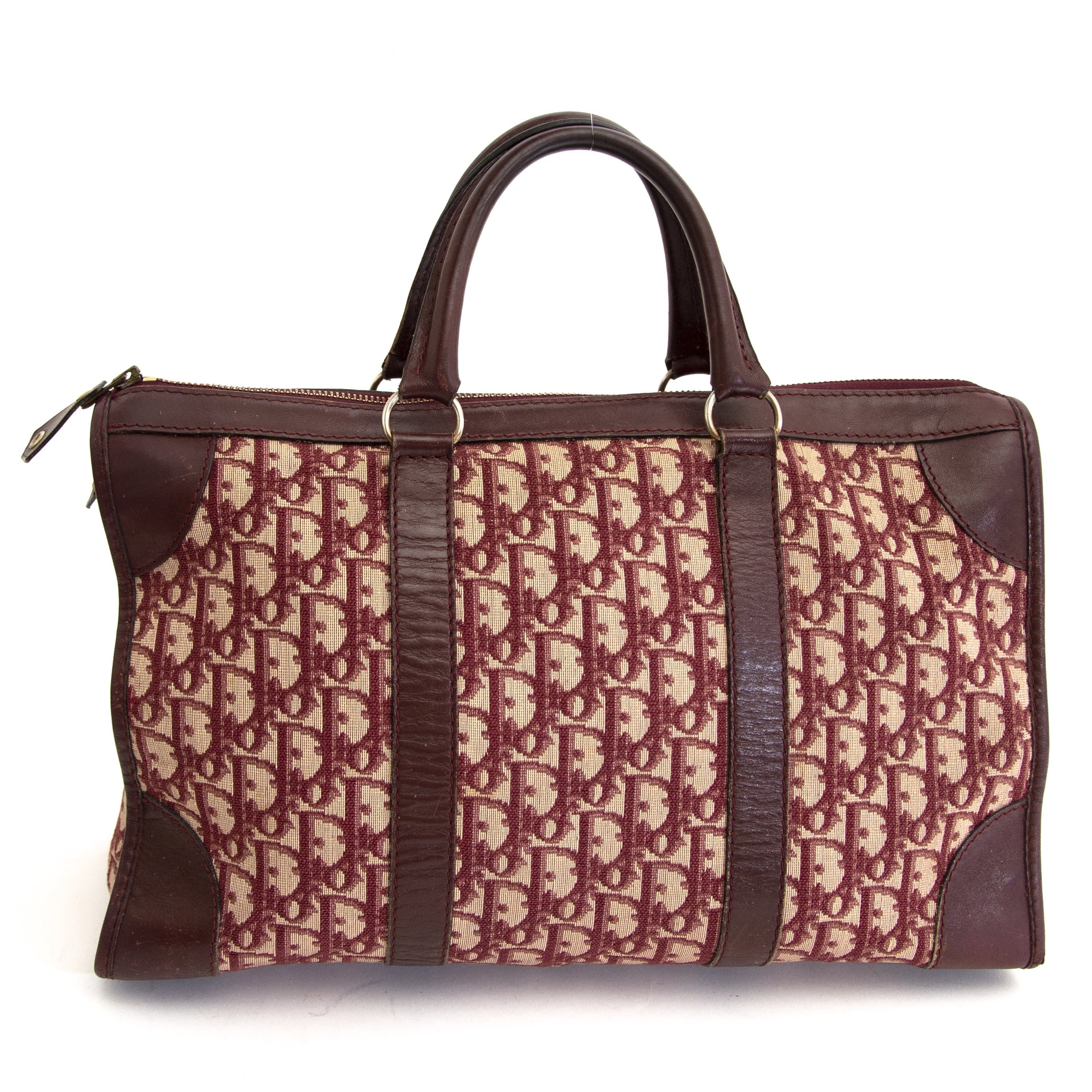 Christian Dior Monogram Vintage Bordeaux Trotteur Bag for the best price at Labellov