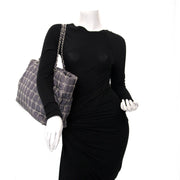 Chanel CC Grey Blue Quilted Tweed Stitch Bag Buy authentic designer Chanel secondhand bags at Labellov at the best price. Safe and secure shopping. Koop tweedehands authentieke Chanel tassen bij designer webwinkel labellov.