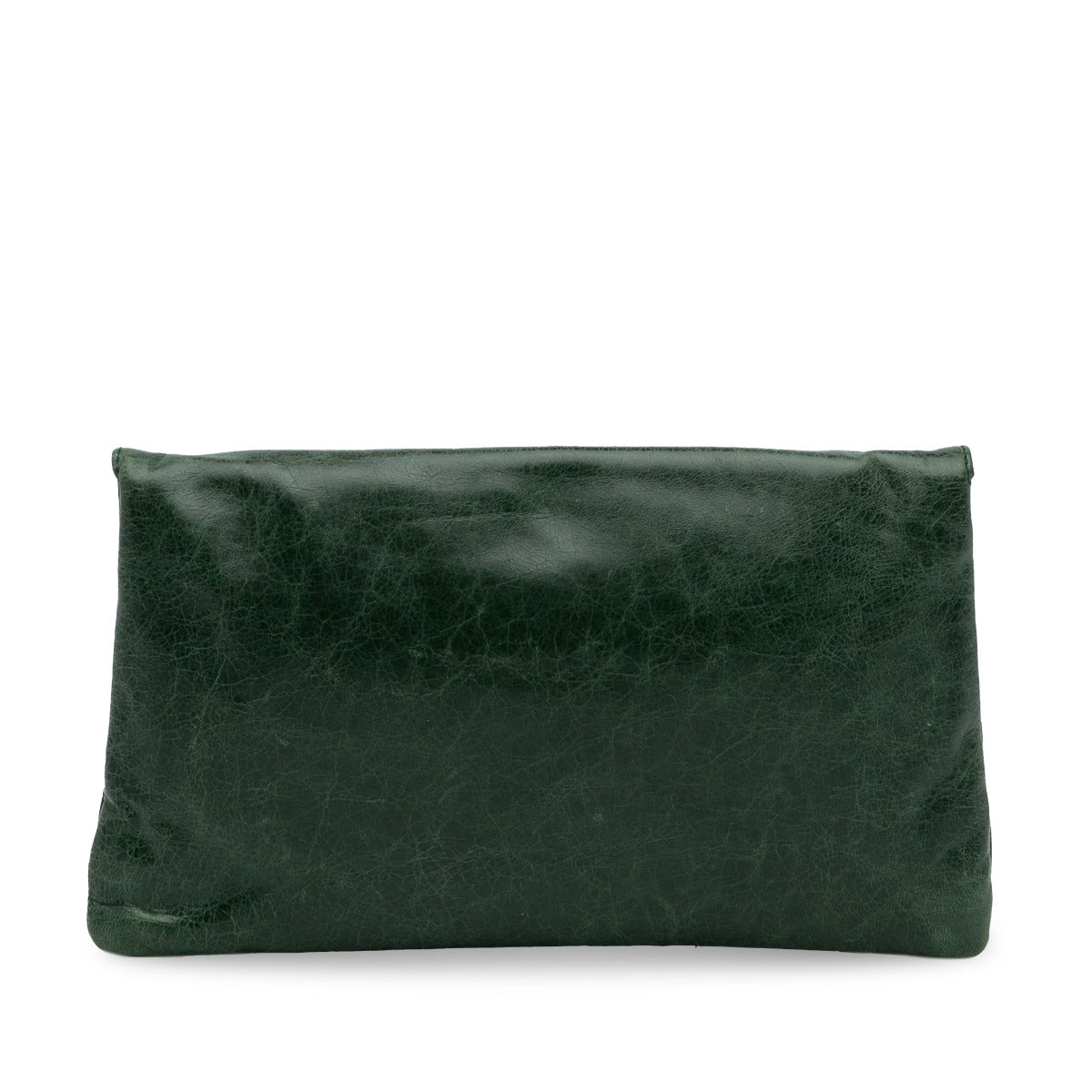 Balenciaga Green Envelope Clutch Bag